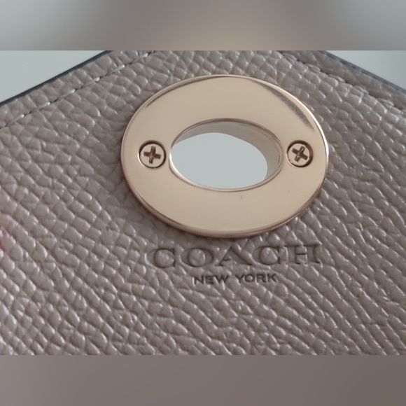 COACH Slim Envelope Wallet on Chain Plus Medium Size Straw Hat! - Picture 7 of 11